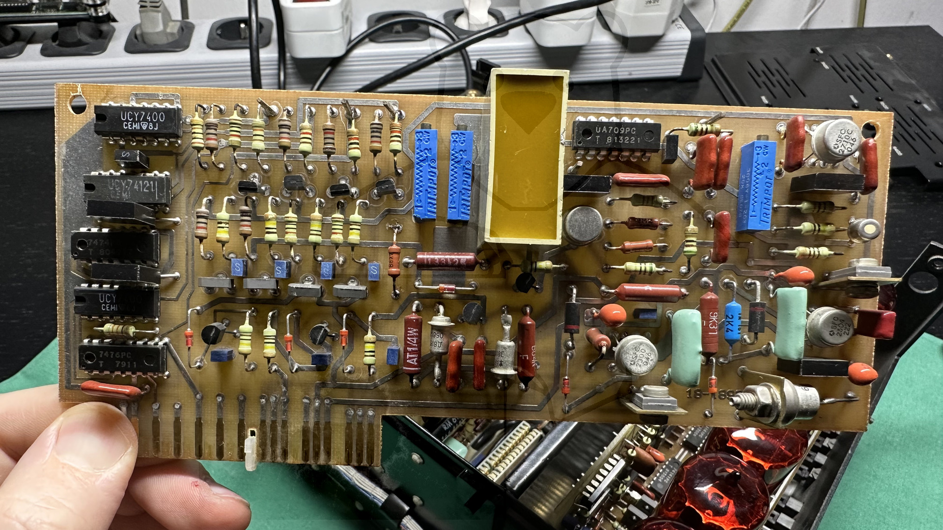 Entnommene Platine, Vorderansicht